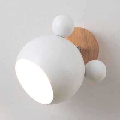 United Creative Cartoon LED Wall Lamp For Bedside & Passage Lighting white