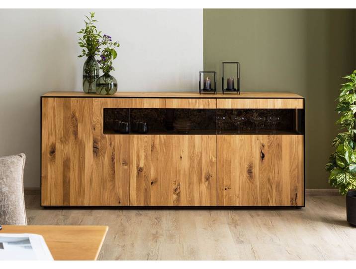 Sideboard Wildeiche 200x45x87 natur geölt STARNBERG #16