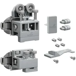 Hettich, Zubehör Türbeschlag, Beschlagset mittel WingLine L m. Schliessautomatik li gr
