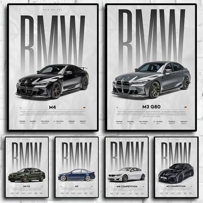 Uplifted Finds Modern Black Luxury Sports Car Mural   Famous Competition Cars Canvas Art 4 30 X 42 Cm Unframed