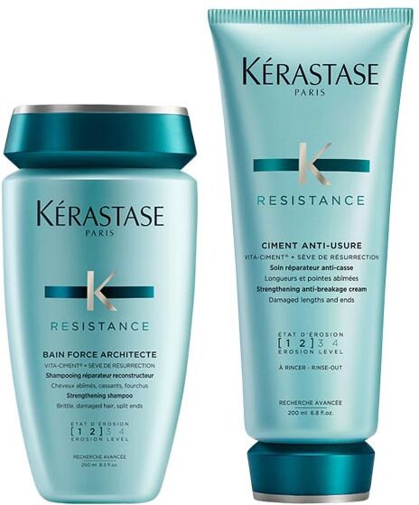 450ml Kérastase Resistance Force Pflegeduo Set (Shampoo 250ml + Conditioner 200ml)