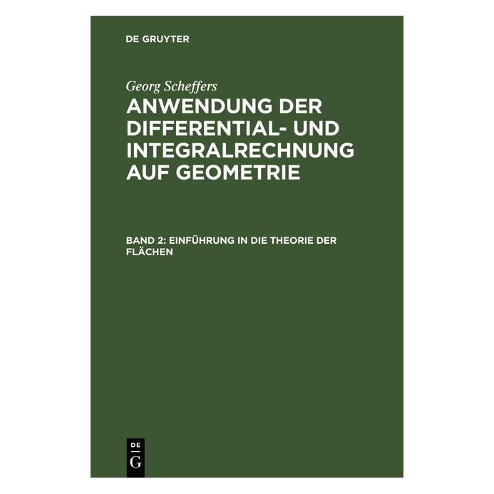 De Gruyter Scheffers:Einführung in die Theorie der (Deutsch, Hardcover, Georg Scheffers) (67780436)