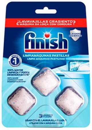 FINISH Limpiador Lavavajillas Pastillas 3 Ud