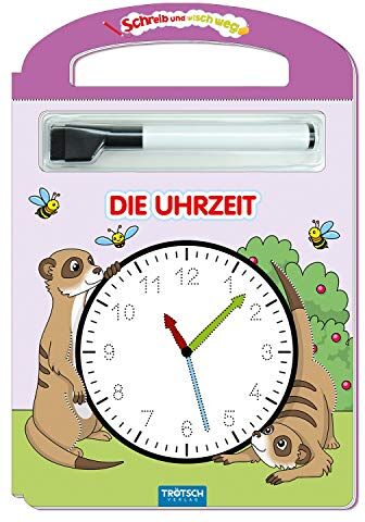 Trötsch Verlag GmbH & Co. KG - Schreib und Wisch Weg Die Uhrzeit mit Stift: 24 Seiten (Schreib und Wisch Weg Lernhefte, Band 3) - Preis vom 18.10.2026 15:28:09 h