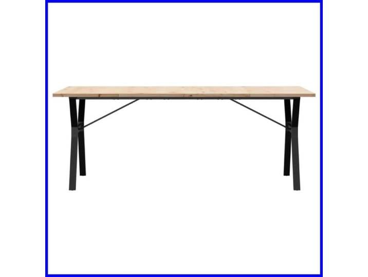 Table à manger - CUQUE - Lisa-Boutique - Bois pin massif - Fonte - 200x100x75 5 cm