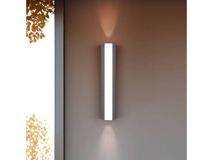 Trio Lighting LED Außenwandleuchte Marne, alu / grau / zink, Aluminium, Modern