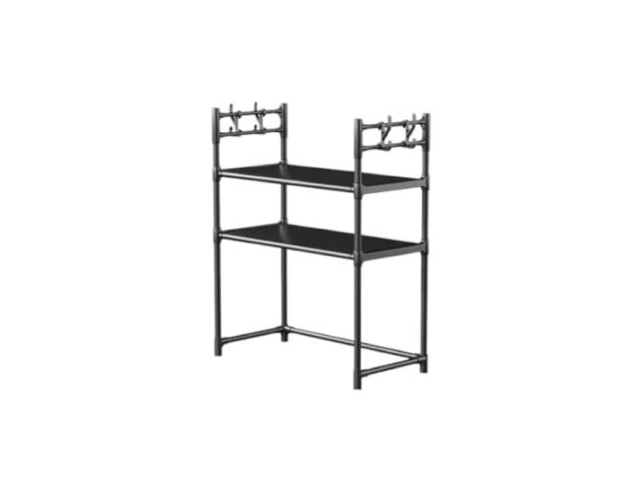 CVdrtyED Mikrowellenregal Verstellbarer, Einziehbarer Mikrowellenherd-Ständer, Küchenthekenregal, Arbeitsplatte, Mehrschichtiges Lagerregal Küchenregal Stehend(72cm)
