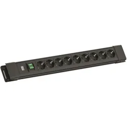 Bachmann BM005909 CONNECTUS 9xCEE7/3 1xSchalter 2,0m CEE7/7 Schwarz