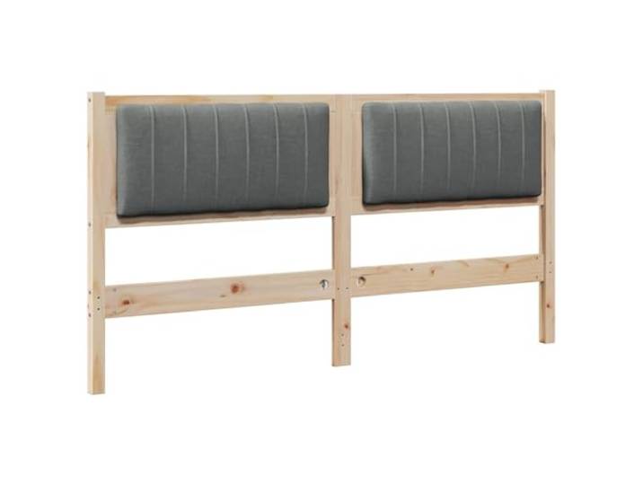 Makastle Kopfteil Kiefernholz Gepolstert Braun 165,5x85,5 cm 100% Polyesterstoff