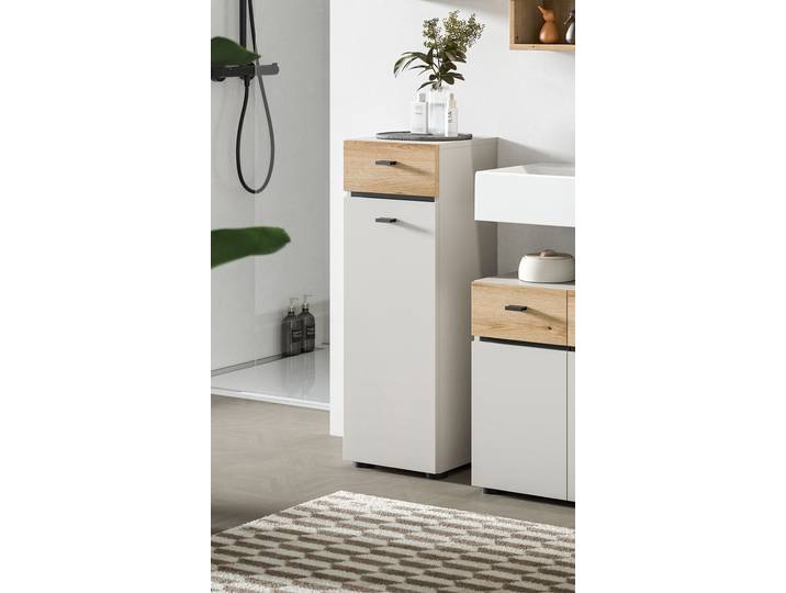 Meuble bas Aqua 32 cm 32 x 91 x 30cm Beige/Cachemire