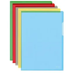 Bene, Mappe, Sichthülle Verwendung für Papierformat: DIN A4 Werkstoff: PVC-Hartfolie Farbe: farbig sortiert (A4, 100x)