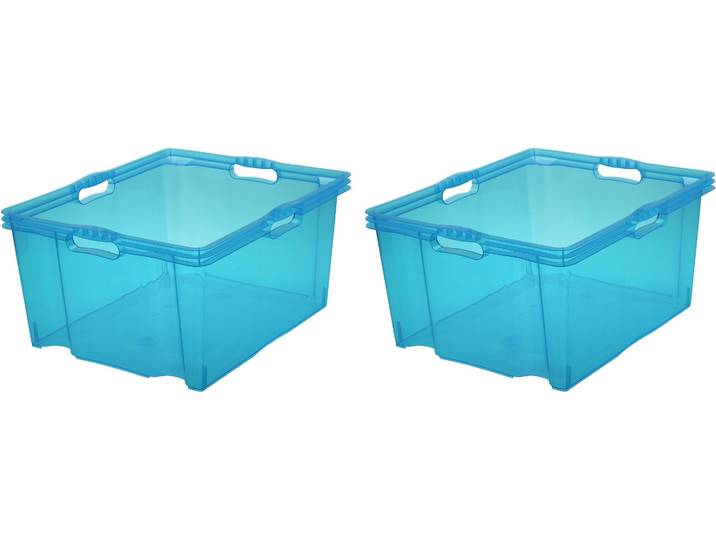 Organizer KEEEPER franz , blau, B:43cm H:26cm T:52cm, Kunststoff, Aufbewahrungsboxen, Organizer, Aufbewahrungsboxen xxl, hochwertiger Kunststoff, 44 L