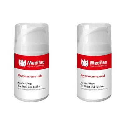 2x Meditao Thymiancreme mild 2x50 ml Creme
