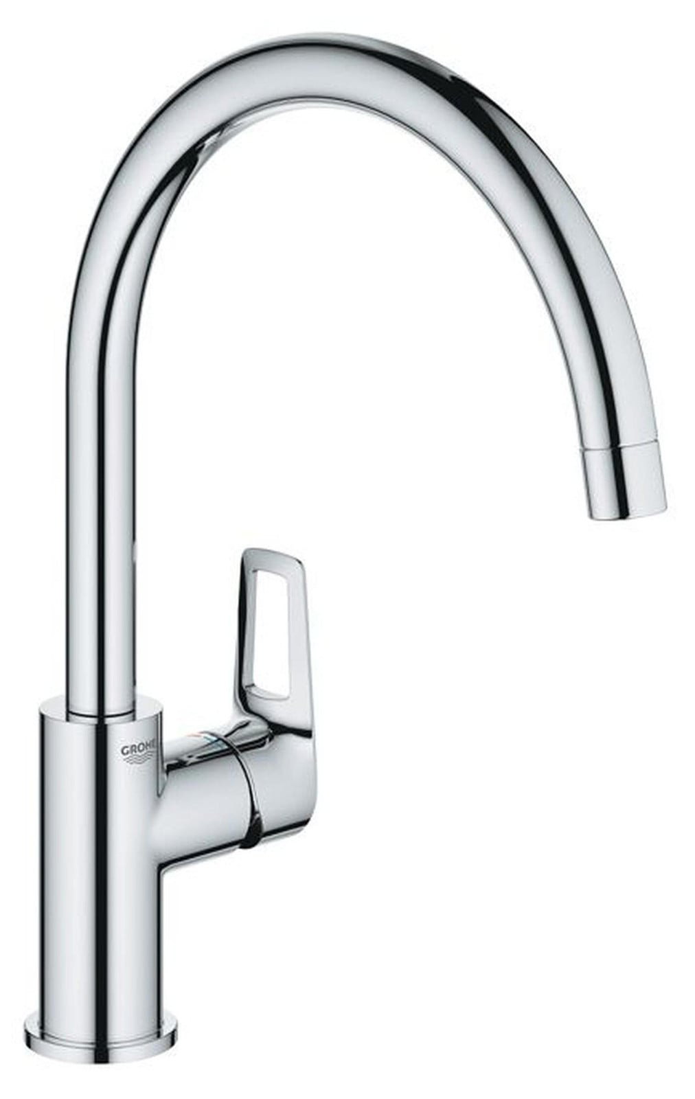 Grohe BAULOOP eenhendige keuken kraan met hoge draaibare uitloop