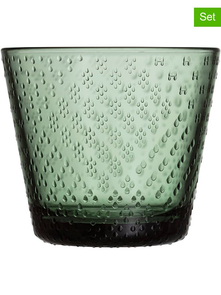 iittala 2er-Set: Gläser "Tundra" in Grün - 290 ml - onesize