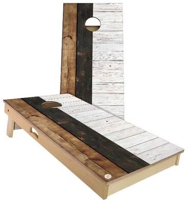 Skip's Garage Columbia Flag Rustic Outdoor Cornhole Board Set