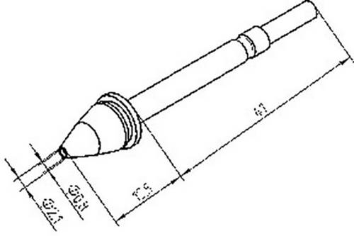 Ersa X-TOOL 0722ED0821/SB Entlötspitze Spitzen-Größe 1mm Inhalt 1St.