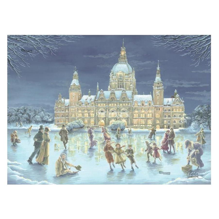 Pappnoptikum 1083 - Hannover - Eislaufen auf dem Maschsee (Mini-Adventskalender) (1083)