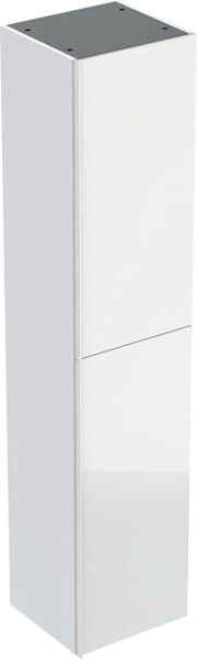 Geberit Acanto armoire haute 500619012 38x173x36cm, verre blanc - blanc brillant