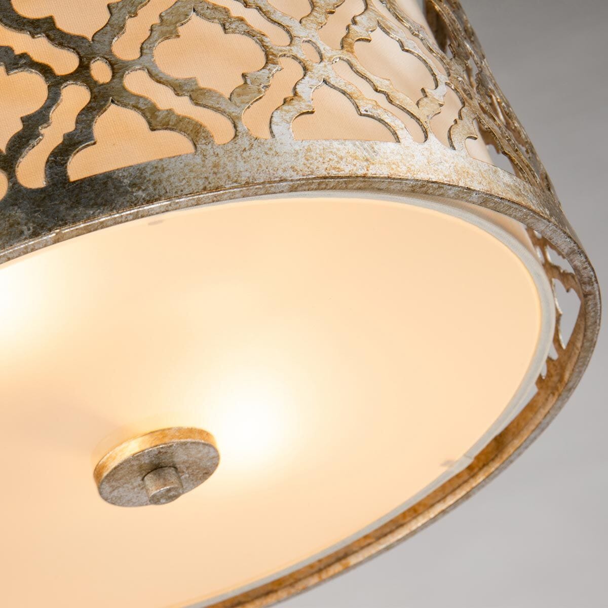 Caitlyn Gold 2 Light Flush Ceiling Light
