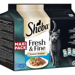 Sheba Fresh & Fine Kabeljau Lachs Thunfisch Maxipack 5x750 g
