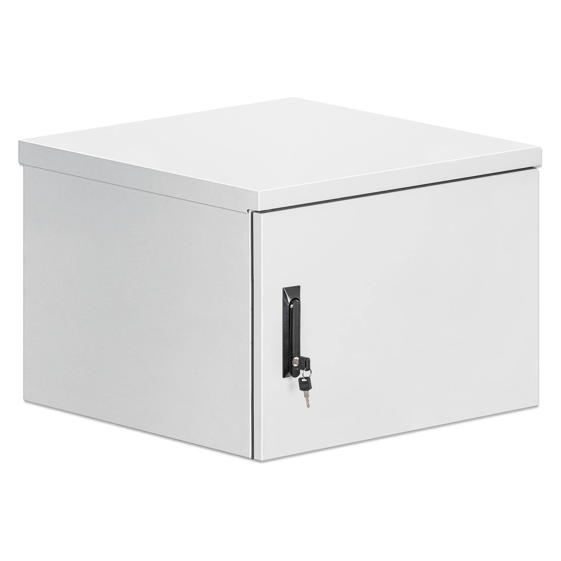 Intellinet Industrieller IP55 19" Wandverteiler mit integrierten Lüftern, 9 HE (9 HE, 19 Zoll Rack) (716093)