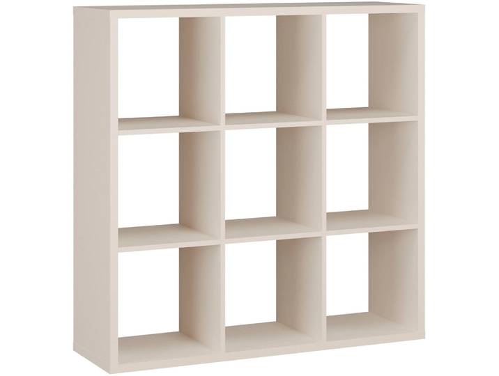 Standregal FORTE Mauro , beige (kashmir beige), B:107,2cm H:107,3cm T:32,9cm, Holzwerkstoff, Regale, Standregal, Fachgröße 33x33cm, 4 Fächer