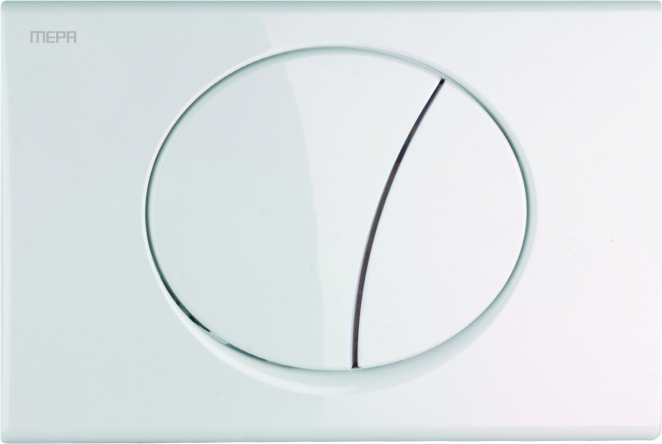 Mepa Betätigungsplatte MepaSun weiss 421600 für Spülkasten R11 2-Mengen