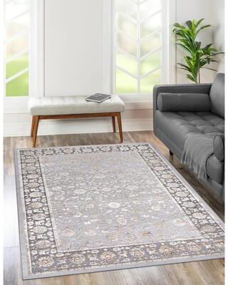 MDA Rugs Lafi Collection Light Grey Transitional Abstract Area Rugs