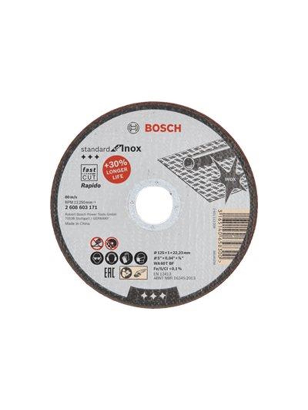 Bosch Standard for INOX Rapido Cutting Disc 125mm