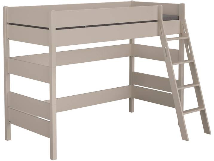 Spielbett PAIDI TIAGO in verschiedenen Größen und Farben, mit Leiter , beige (cashmere, beige, cashmere, beige, cashmere, beige), B:147,5cm H:160,6cm L:210,4cm, Betten, Rausfallschutz, geprüfte Sicherheit, umbaubares Bett mit Massivholz