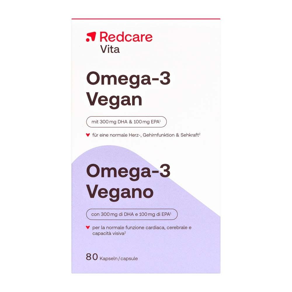 Redcare Omega-3 vegan Weichkapseln 80 St Kapseln