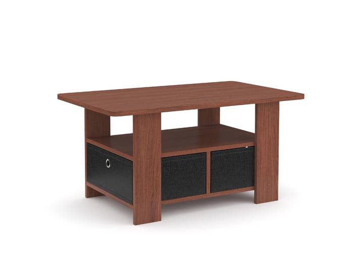 Beistelltisch BERNARDO 80 x 49 x 40 cm braun/schwarz