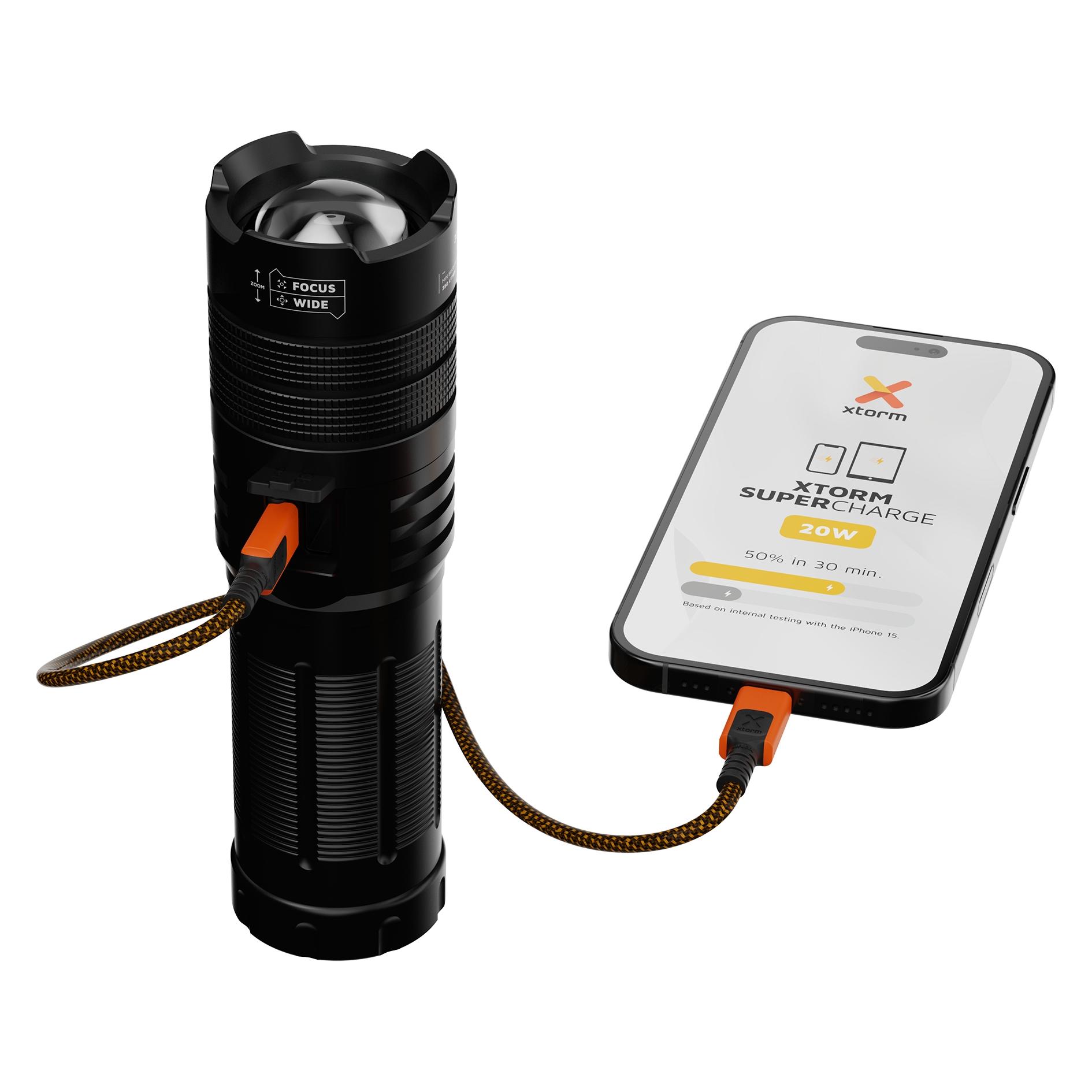 Xtorm Powerbank mit Taschenlampe (10500 mAh, 20 W, 20 Wh) (XRF101)
