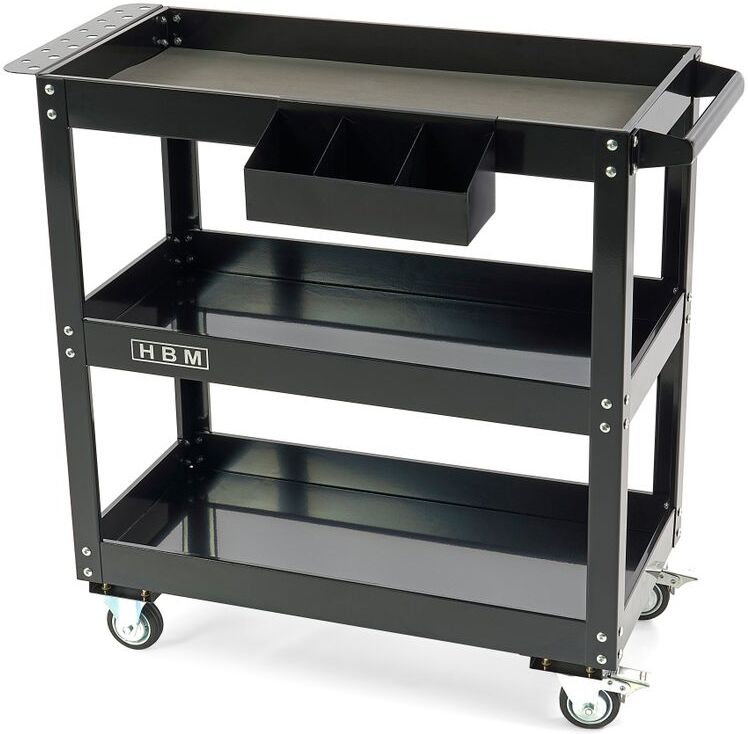 HBM Deluxe Chariot d'outils mobile universel 3 niveaux
