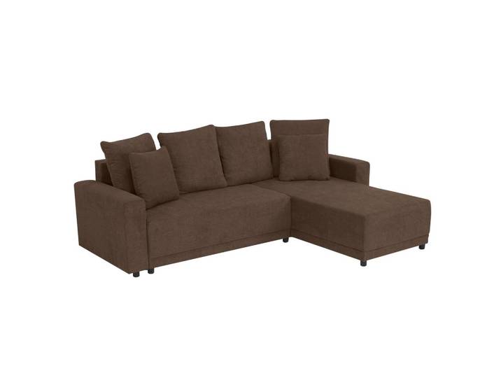 Ecksofa Time Braun S: 178x248 cm