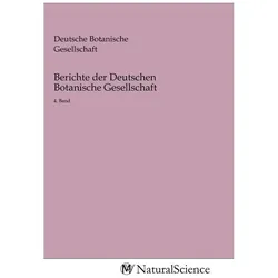 Berichte der Deutschen Botanische Gesellschaft, Fachbücher von Deutsche Botanische Gesellschaft