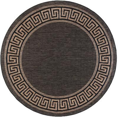 Alise Rugs Exo Coastal Border Indoor/Outdoor Area Rug