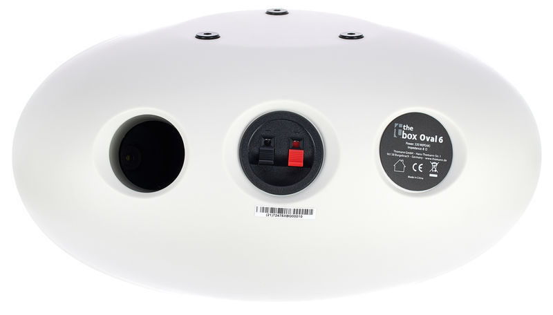 the box Oval 6 White bianco