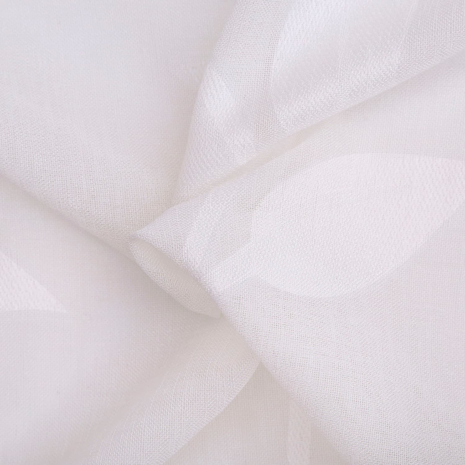 Gardine GERSTER "Orsina" Gr. 1, weiss (sanftes weiß), B:140cm H:245cm, Wirkware, Polyester, Gardinen, Gardine, Fertigschal - nature line sanftes weiß 245cm, Kräuselband, 140cm