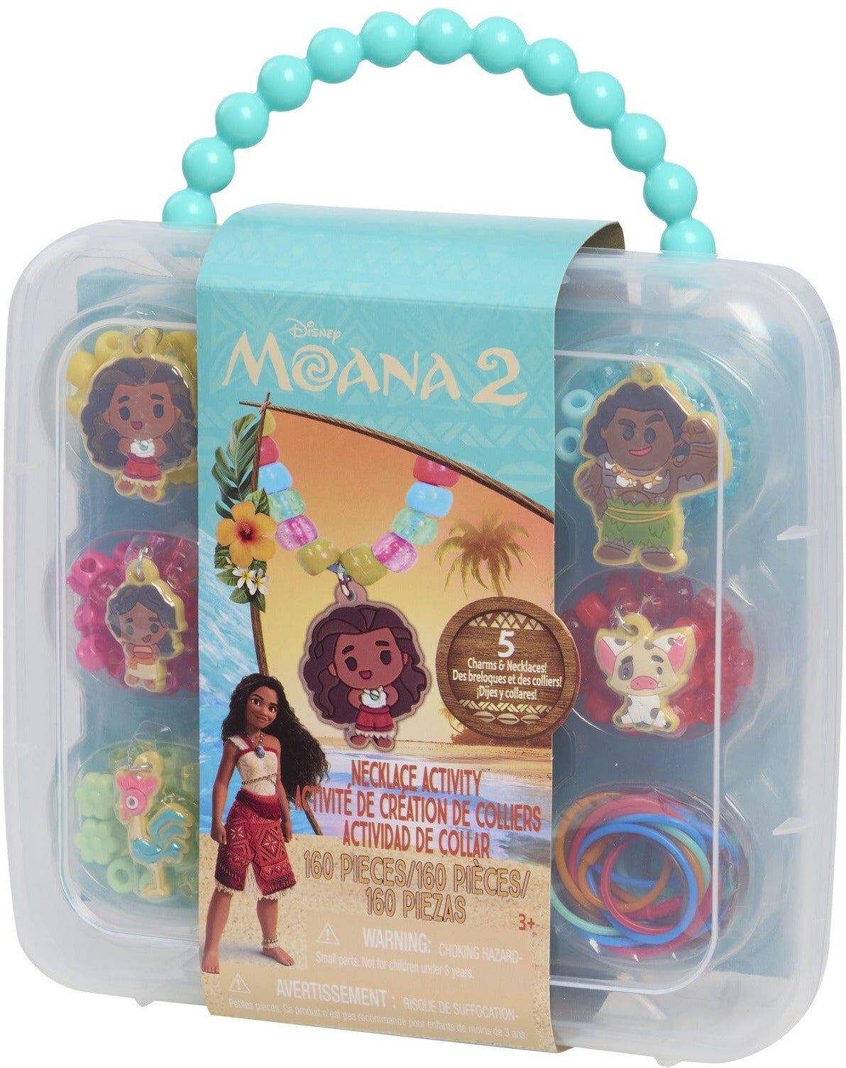 Tara Toy Disney Moana 2 Necklace Activity Set - 150 beads/5 necklaces for Kids