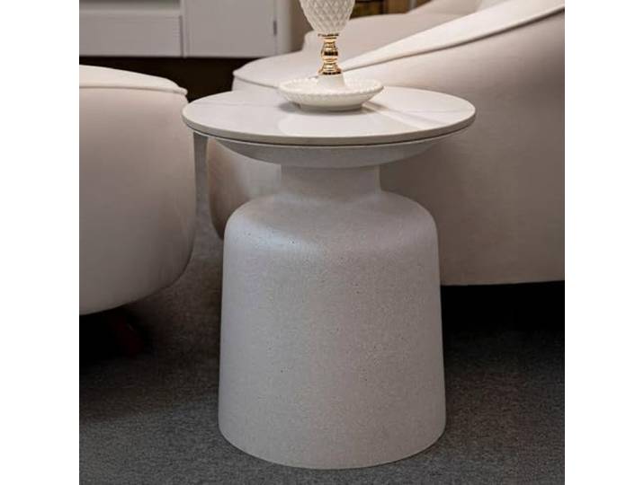 Dmora Couchtisch Rakaia 40x40x47h cm Weiß Zeitschriftenhalter