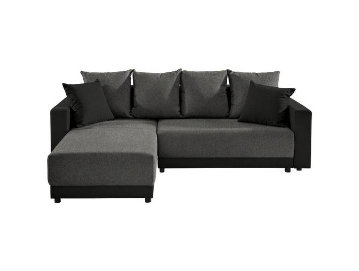 Ecksofa mit Schlaffunktion Time Grau 178x248 cm