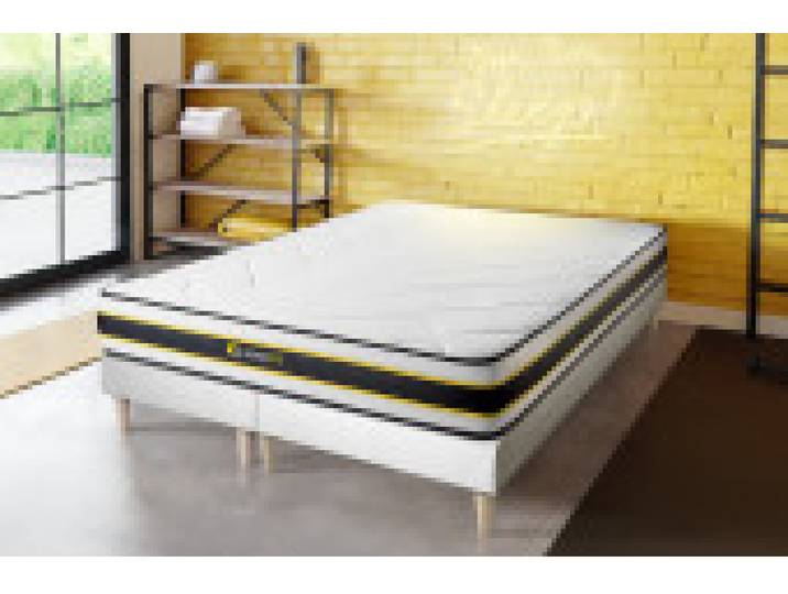 Litier Deluxe Tradition - Matelas Ressorts ensachés et mémoire de forme 160 x 200 - Confort : Ferme - Vingt-Six
