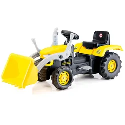 DOLU Kinder Tretschaufeltraktor gelb