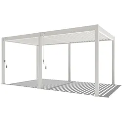 Pergoline Trumpf Pergola Alu-Stahl 3 m x 5,3 m weiß