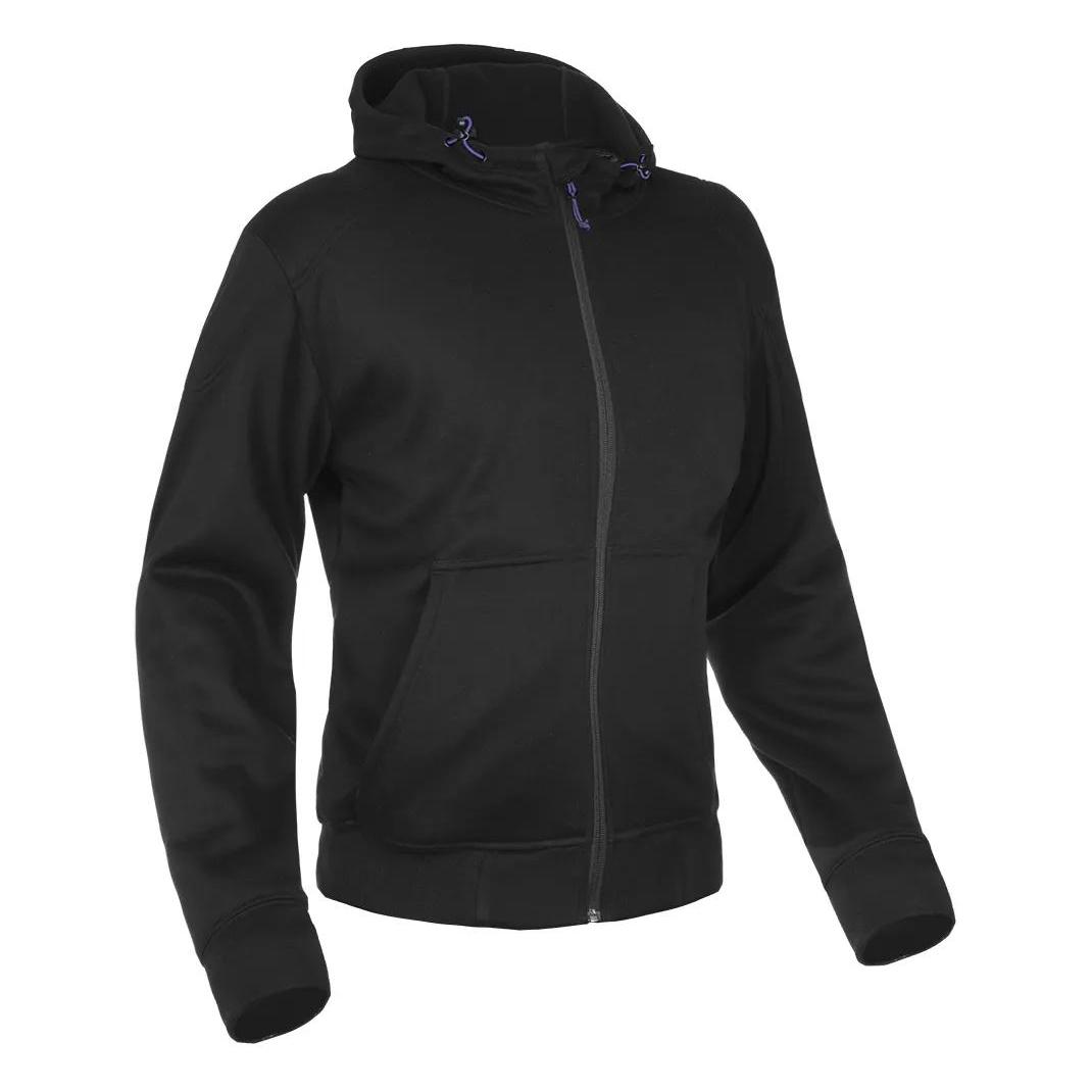 Oxford Damen Super Hoodie 2.0 Verstärkter Motorrad-Kapuzenpullover, Schwarz, 44 (Damen, 44) (TW19450118)