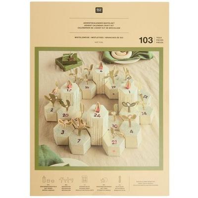 Adventskalender Bastelset, Mistelzweige Mix