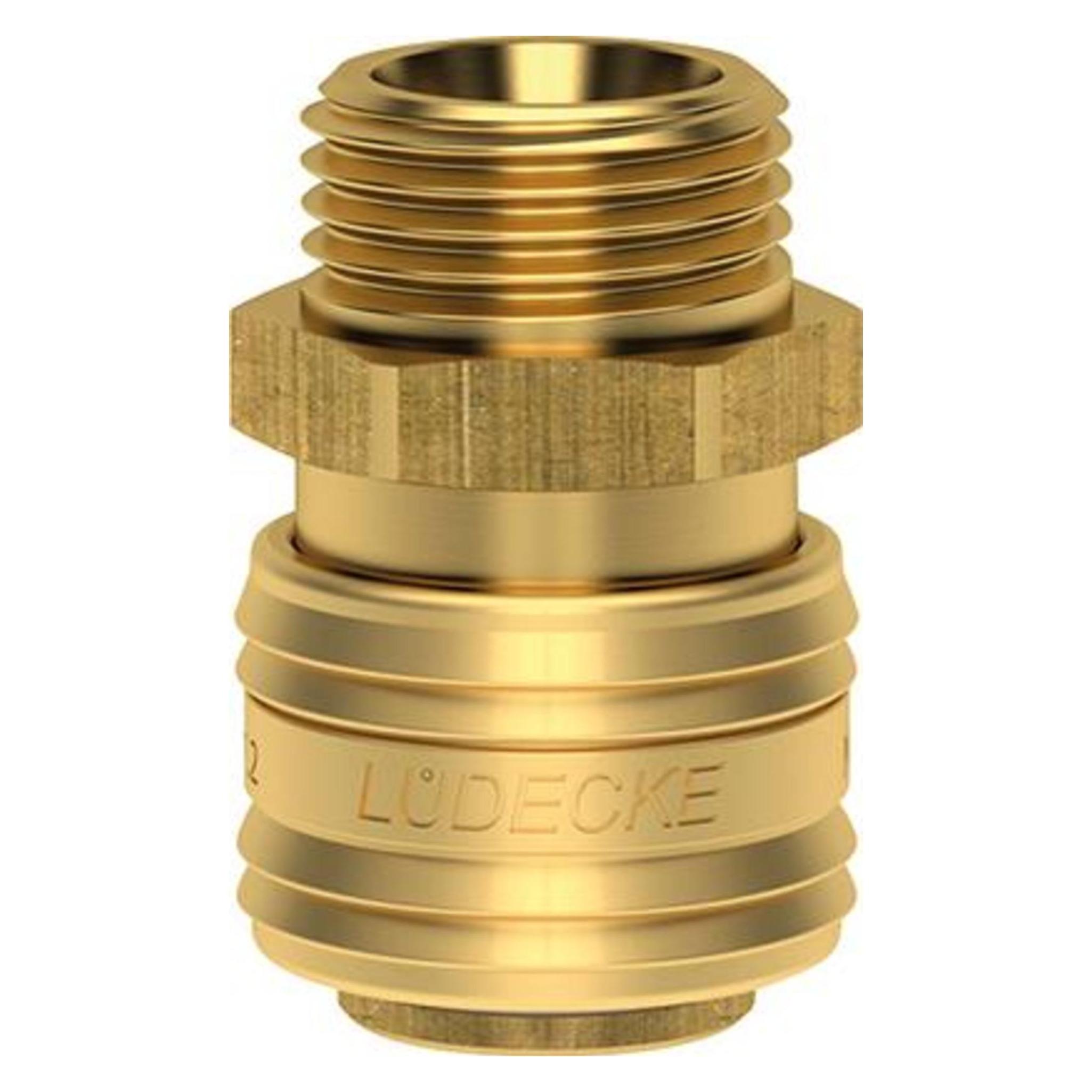 Magni Schnellverschlusskupplung NW 7,2mm, Messing, Serie ES, AG G1/4" LÜDECKE (4064564101111)