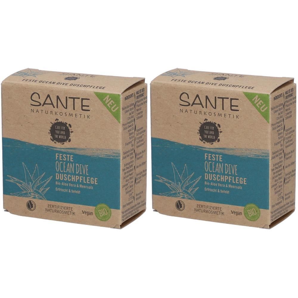 Sante Feste Ocean Dive Dusche Aloe & Meersalz 2x 2x80 g Duschgel